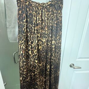Truth Leopard-Print Maxi Skirt in Brown and Black